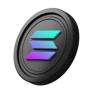 SOL coin representing Solana positioned next to the hero banner section