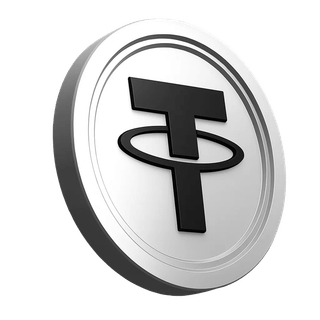 Platform information section featuring a USDT coin graphic from Tether